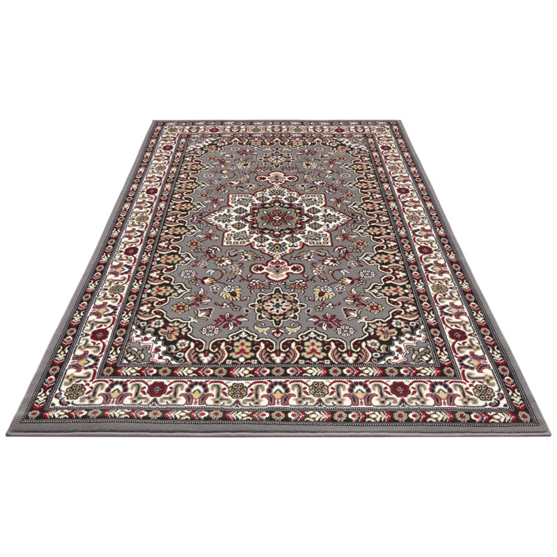 Parun Täbriz Tufted Grey Rug, Rectangle 120 x 170cm