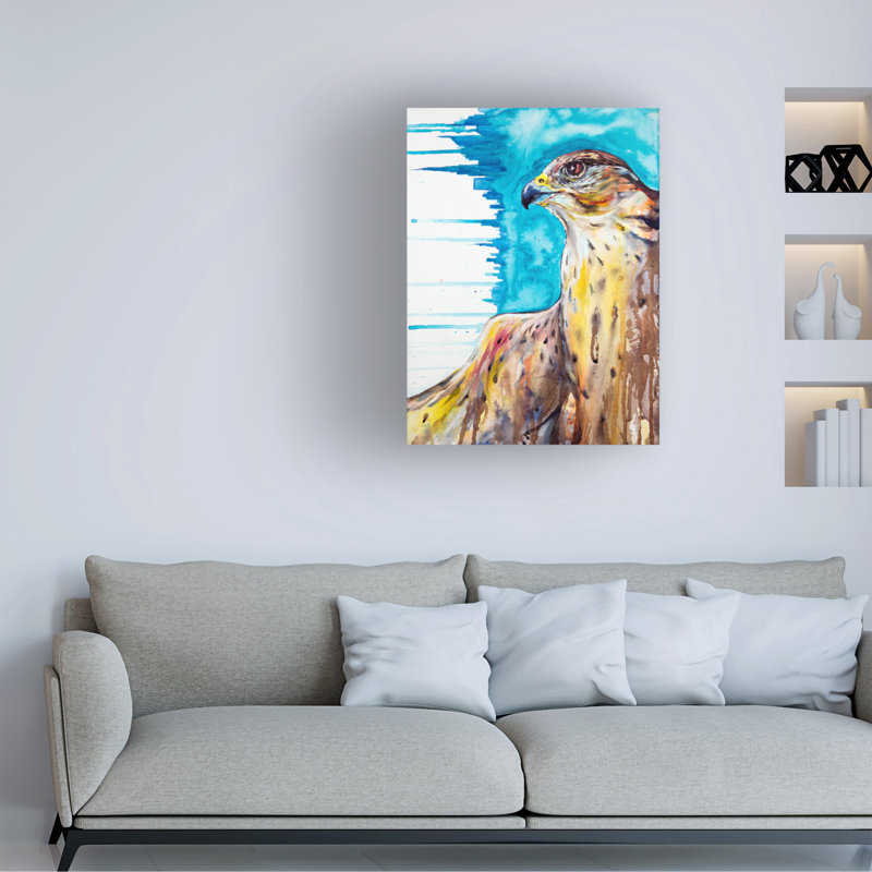 Art sur toile Marc Allante Falcon, H 24 po x l 18 po
