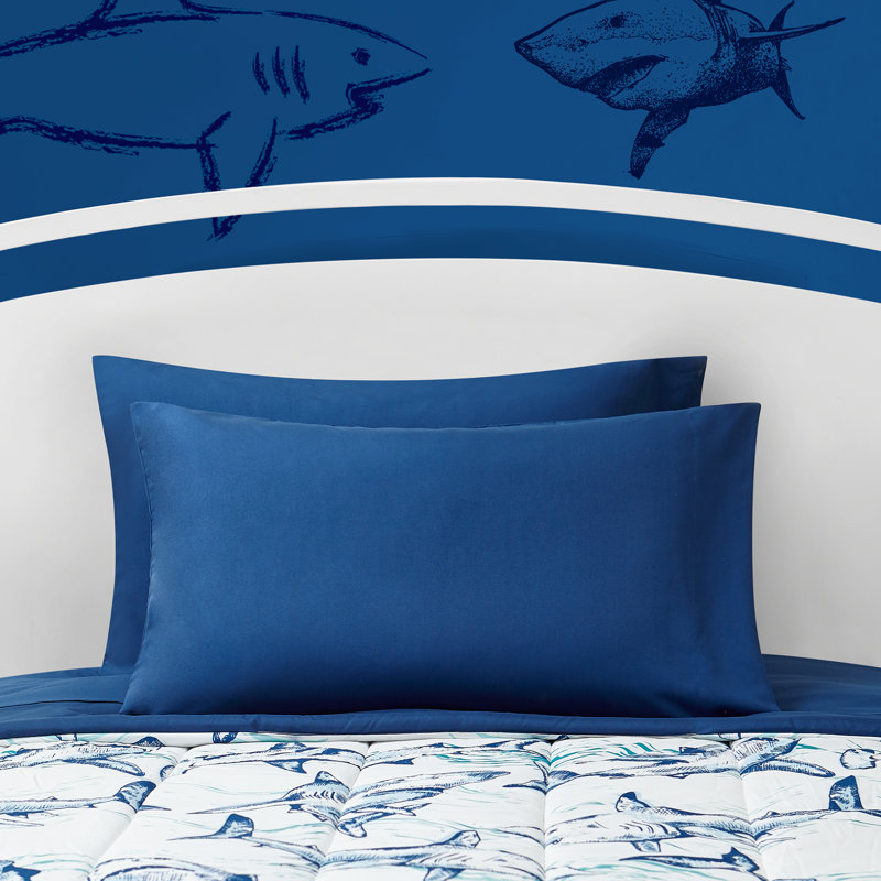 Ensemble de literie pour enfants Blue Shark, Double / grand + 6 pièces supplémentaires