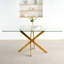 Table en verre de style moderne