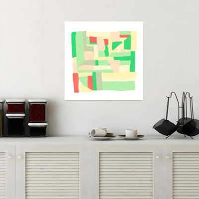 Contemporary Art Abstract Modern Retro Art