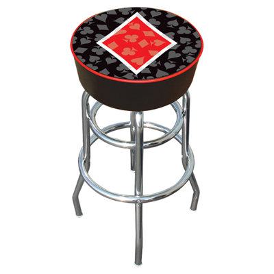Four Aces Swivel Upholstered Counter Stool