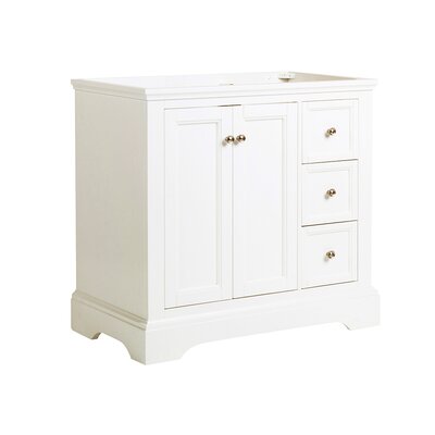 Red Barrel StudioÂ® Windsor 36"" Free-Standing Single Sink Bathroom Vanity Base Only -  Fresca, FCB2436WHM