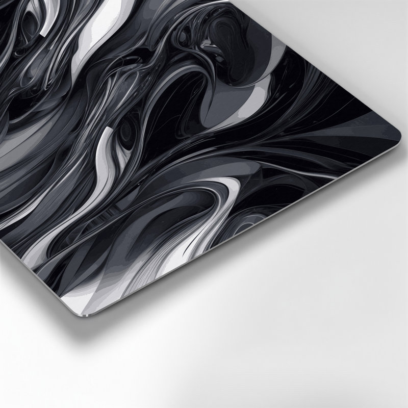Art numérique gris abstrait numérique 54, H 30 po x l 20 po