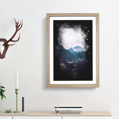 Hohenschwangau Castle Paint Splash - Picture Frame Graphic Art
