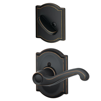 Inactive Interior Flair Lever Camelot Rosette Dummy Entry Set (Exterior Portion Sold Separately)