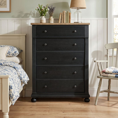 Fontevraud 38"W Modern Farmhouse 5-Drawer Chest