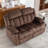 62'' Wide Skin-friendly Microfiber Reclining Sofas, Loveseat Set of 2-1224279089