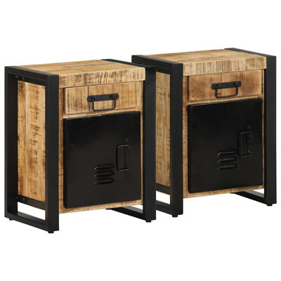 Betsaida 40 cm W Iron Bedside Table