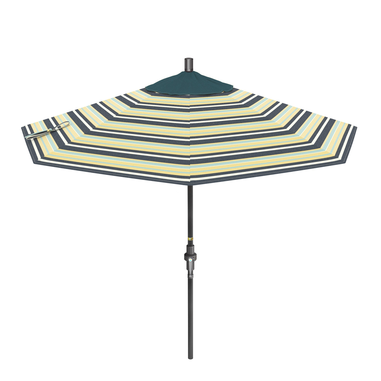 Santana 108'' Outdoor Umbrella, Captiva Admiral - Pacifica Premium, Gray