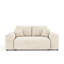 Two-seater square arms loveseat sofa-1973242447
