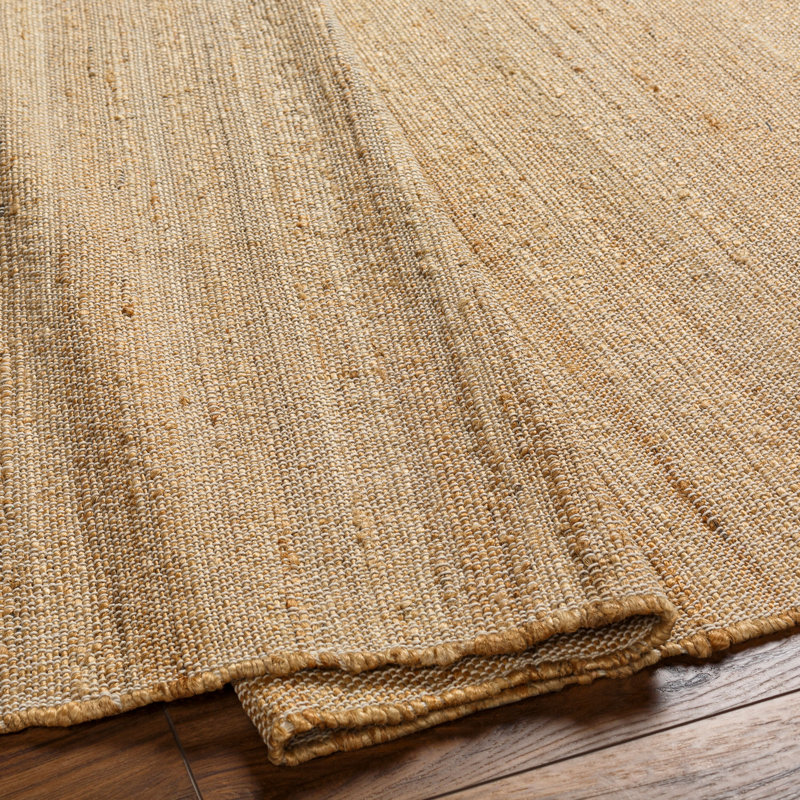 Striped Area Rug in Camel, Rectangle 6' x 9', Light Camel