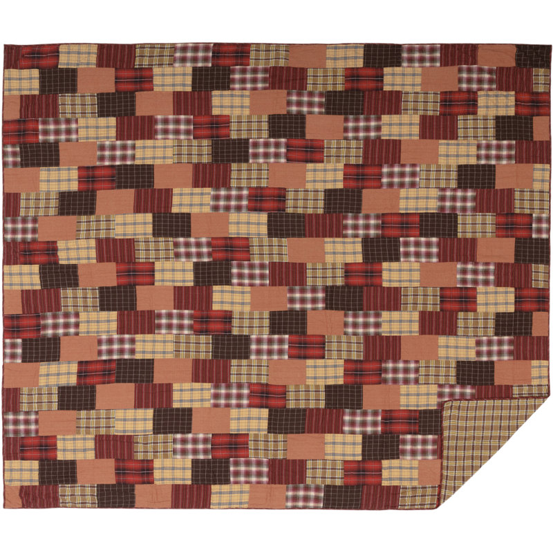 Wyatt Rustic Cotton Patchwork Quilt, California King