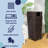 Keaton Modern 24.13-Gallon All-Weather Wicker/Metal Lidded Hideaway Outdoor Trash Can-103764196