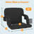 Heated Stadium Seat With Back Support, 3 Heat Levels Up To 150°F, Reclining Padded Bleacher Chair With 20,000Mah Power Bank, Waterproof Folding Seat For Sports & Outdoor Events-638756931