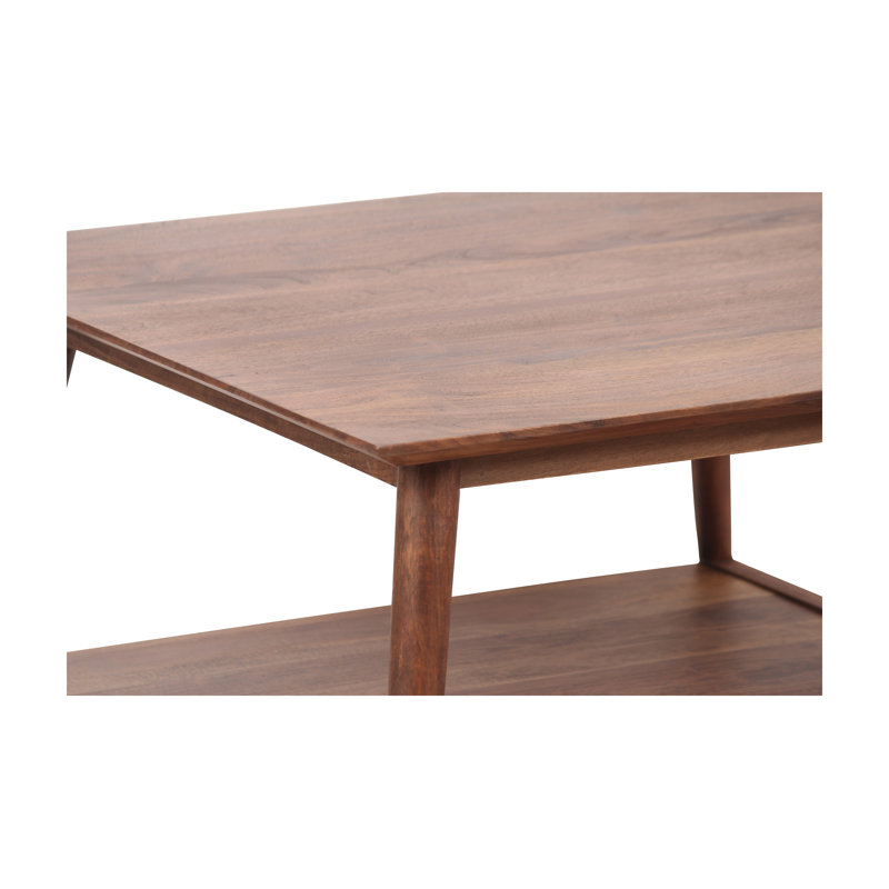 Portola Solid Wood Single Coffee Table, Brown