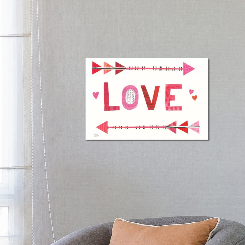Love Words III by Melissa Averinos - Wrapped Canvas Print, 66.04 cm H x 45.72 cm W x 1.91 cm D