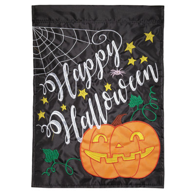 Double Sided Nylon Halloween Garden Flag