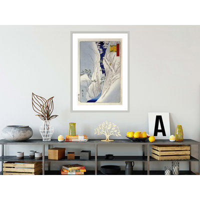 Kiso Gorge In New Snow by Framed Giclee Print