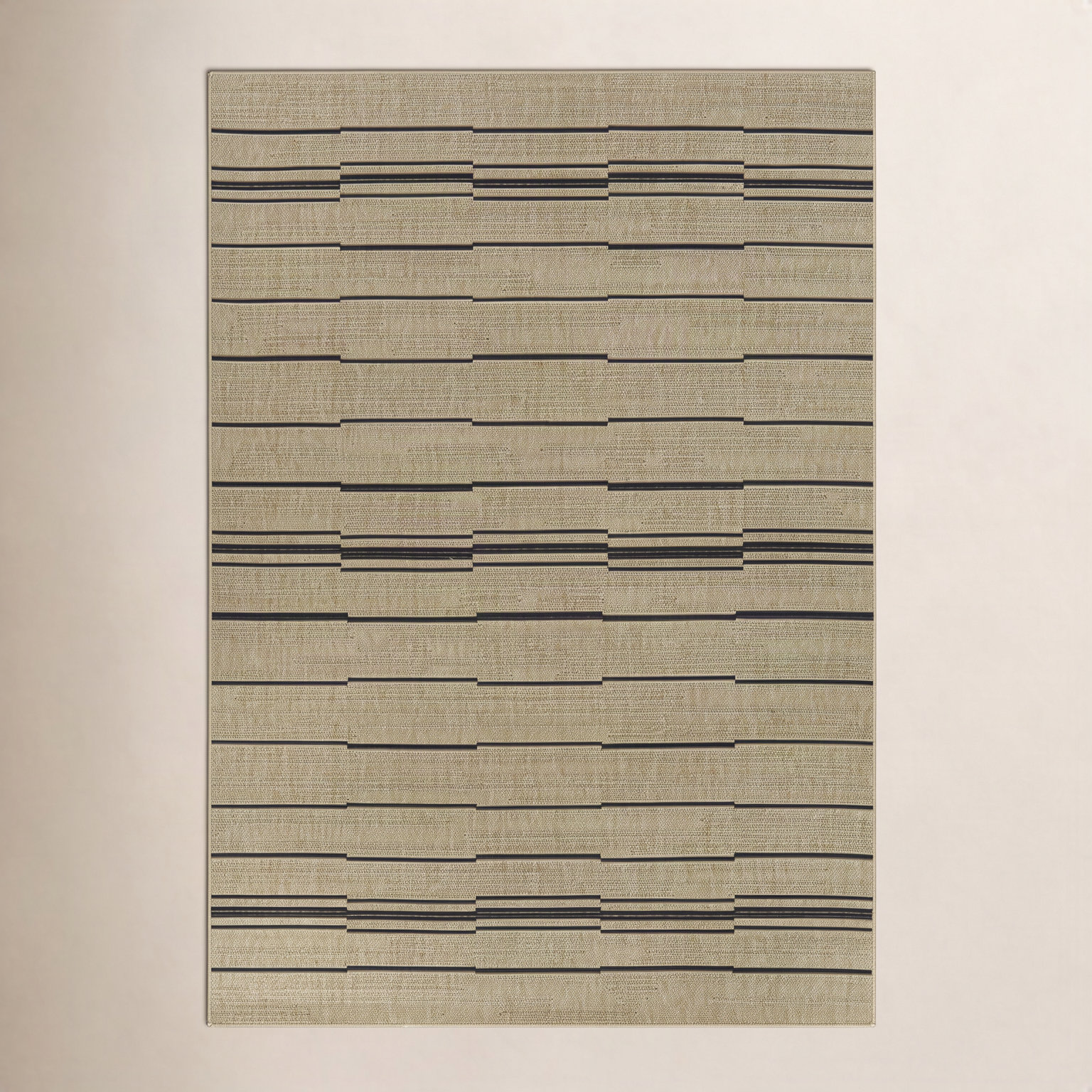 Veda Striped Indoor Outdoor Rug, Rectangle 7'10" x 10'