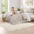 -piece Twin/twin Xl Bedding Set, Soft Polyester Striped Neutral Design For Dorms & Small Spaces