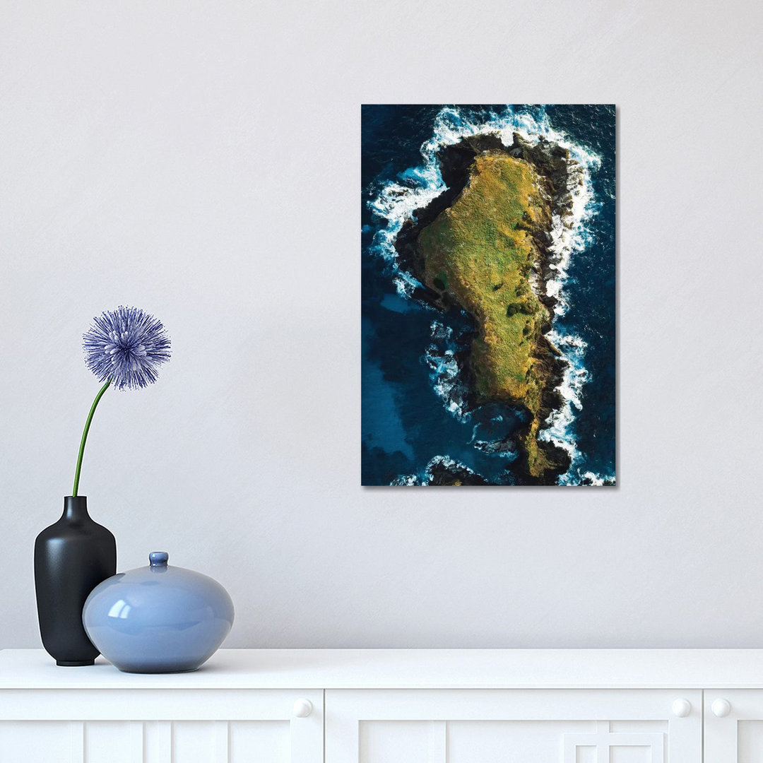 Rocky Island Coastal Aerial by James Vodicka - Wrapped Canvas Gallery-Wrapped Canvas Giclée