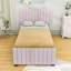 Lit tapissier simple en velours avec lit gigogne et tête de lit Eccleshall-106942835-106942833