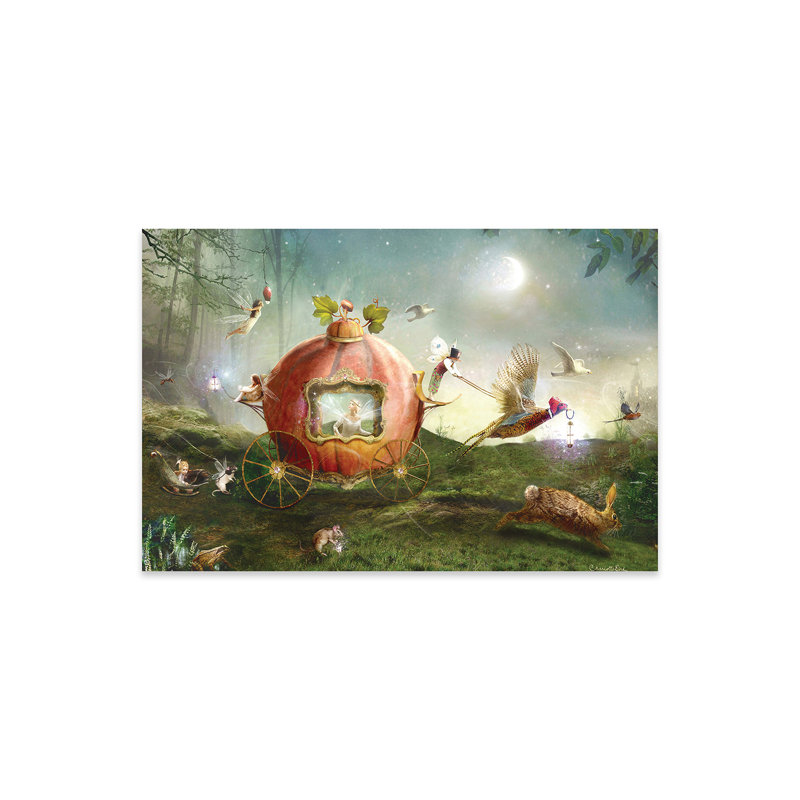 " Moonlit Procession " by Charlotte Bird, 16" H x 24" W x 0.25" D