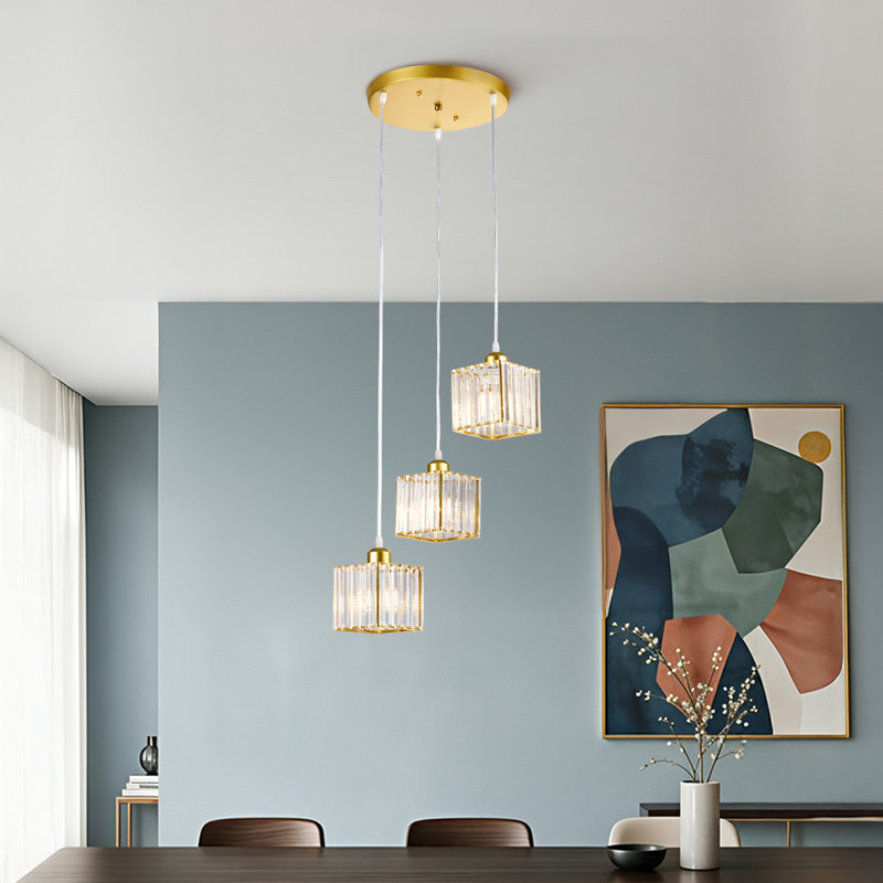 3 - Light Natural Chandelier Pendant