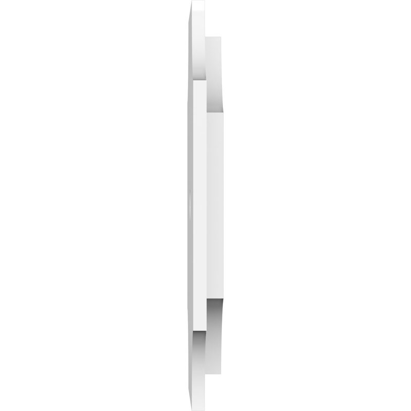 12'' White PVC Contemporary Two-Piece Ceiling Medallion