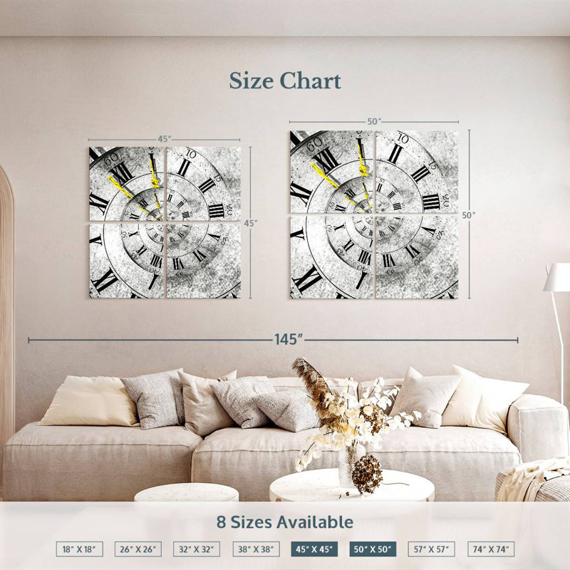 Kerner Clock Pop, 50" H x 50" W