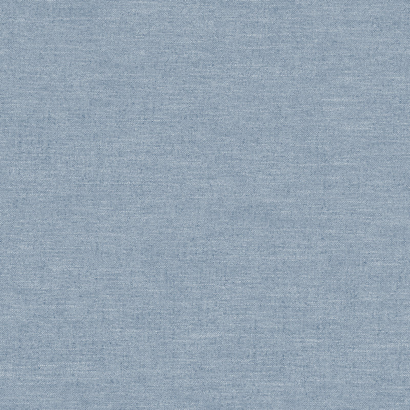 Chambray Light Blue Fabric Weave Wallpaper, Denim