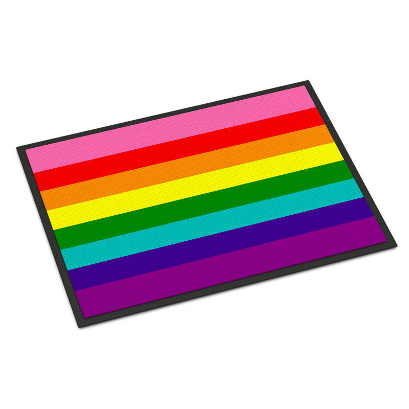 Tapis de porte USA Gay Pride, l 18 po x L 27 po, Fierté gay avant