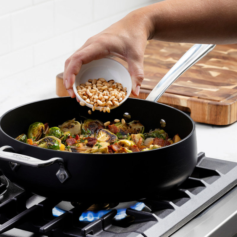 All-Clad HA1 Expert Cookware, Nonstick Sauté Pan With Lid, 4 Quart