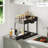 StorageBud 2 Tier Non-Slip Grip Under Sink Organizer with Utility Hooks, Side Caddy & Sliding Drawer-79700252