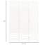 5.6' Room , 3 Privacy Screen, White Wave Fiber Wall Divider For Rooms, Space Saving & Functional Breathable