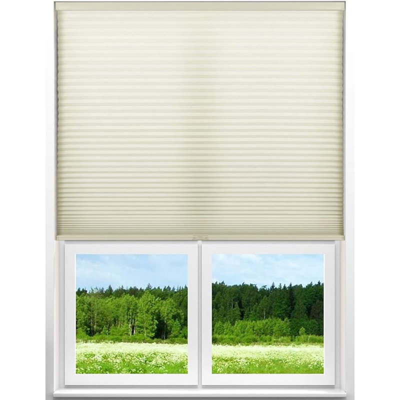 Semi Sheer Cellular Shade, 34"W x 72"L, Cream