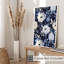 Motif floral bleu marine et fleurs IV-1104487950