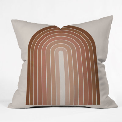 Poems Gradient Arch Earth Outdoor Square Pillow Cover & Insert