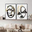 Oliver Gal Abstract Portrait Set - Paint Framed Canvas Art-265295524-265295526