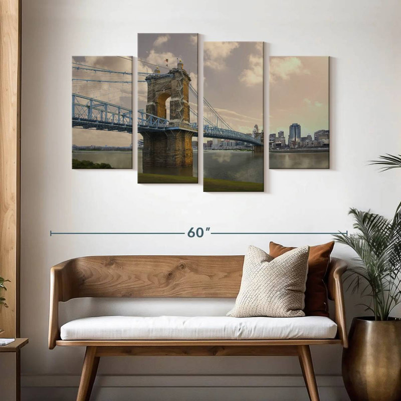 Lilie Roebler Bridge dans l'Ohio, H 32 po x l 52 po