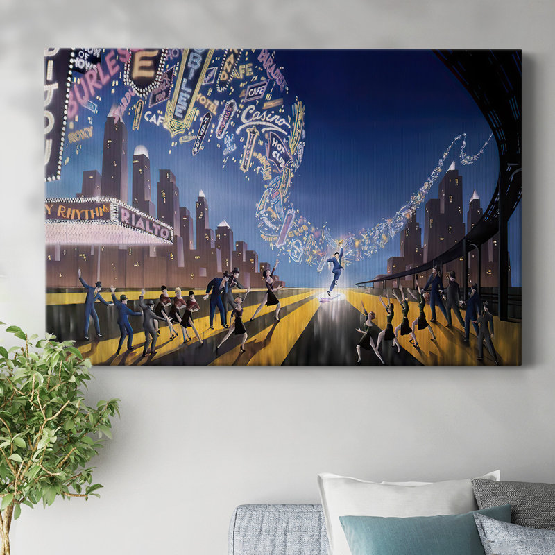 Toile tendue Neon Symphony-Gallery, H 8 po x l 12 po