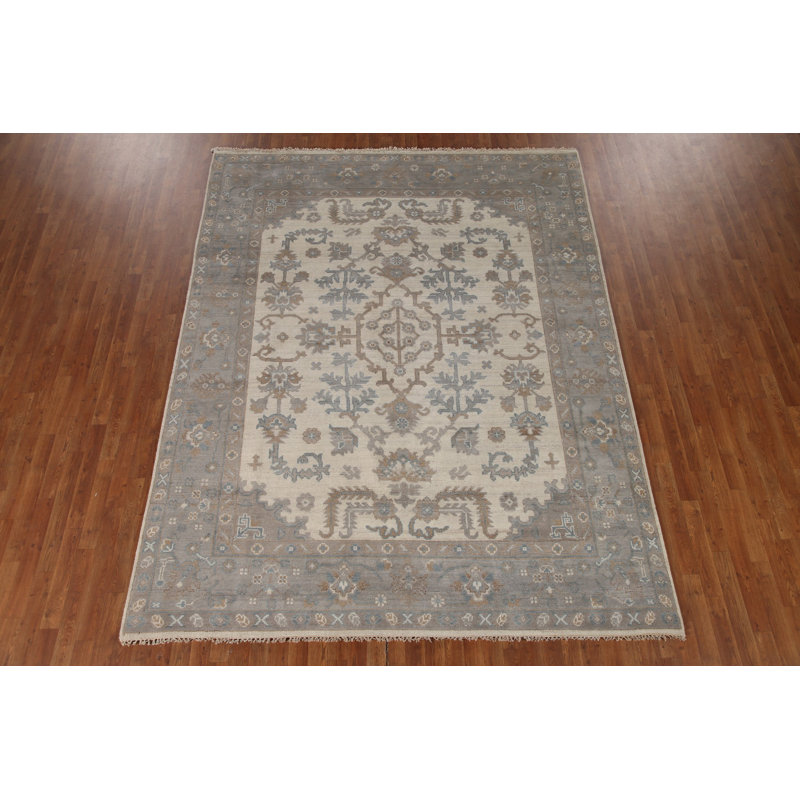 Ivory Oushak Oriental Area Rug 8x10