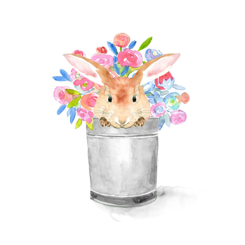 Camilla le lapin - imprimé, H 16 po x l 12 po