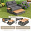 120cm Wide Straight Steel Patio Daybed