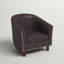 Fauteuil d'appoint en similicuir avec pieds en bois d'hévéa Marwood-560193252