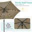 Parasol de marché éclairé 90 po Dorance-1585936714