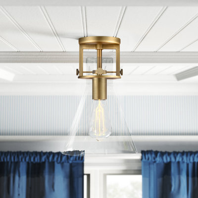 Borgen Glass Semi Flush Mount