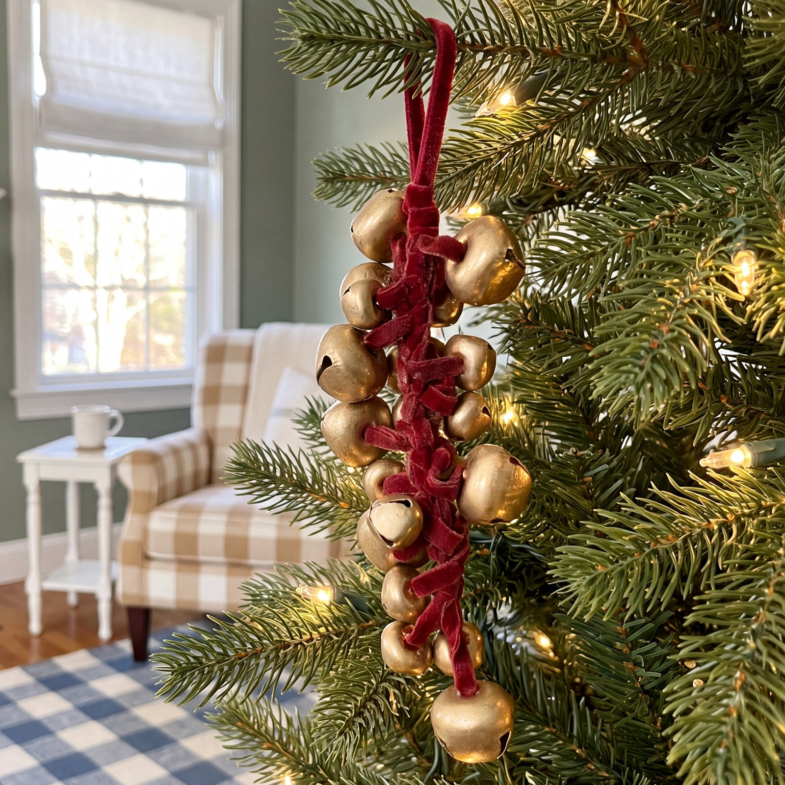 12" Velvet Holiday Ornament
