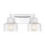  Éclairage pour salle de bain 2 lumières Dover en chrome-486375234-486375235-486375232